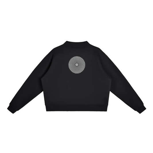 Essential Fleece Mock-Neck Crew Sweatshirt