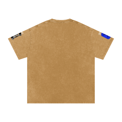 Snow Washed Oversized Cotton T-Shirt
