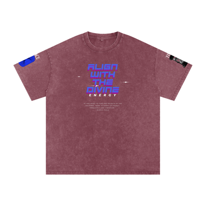 Snow Washed Oversized Cotton T-Shirt