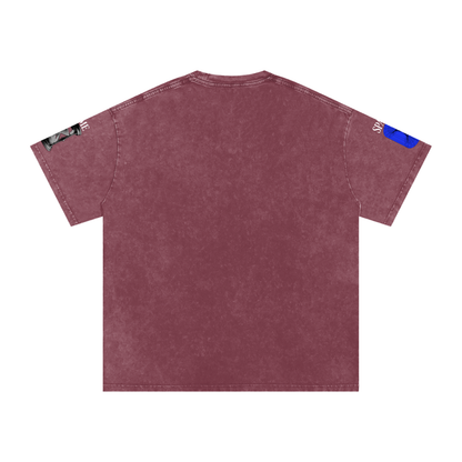 Snow Washed Oversized Cotton T-Shirt