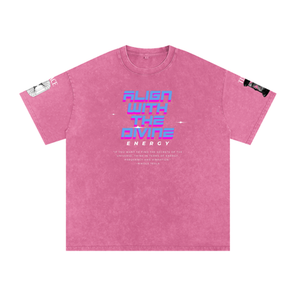 Snow Washed Oversized Cotton T-Shirt