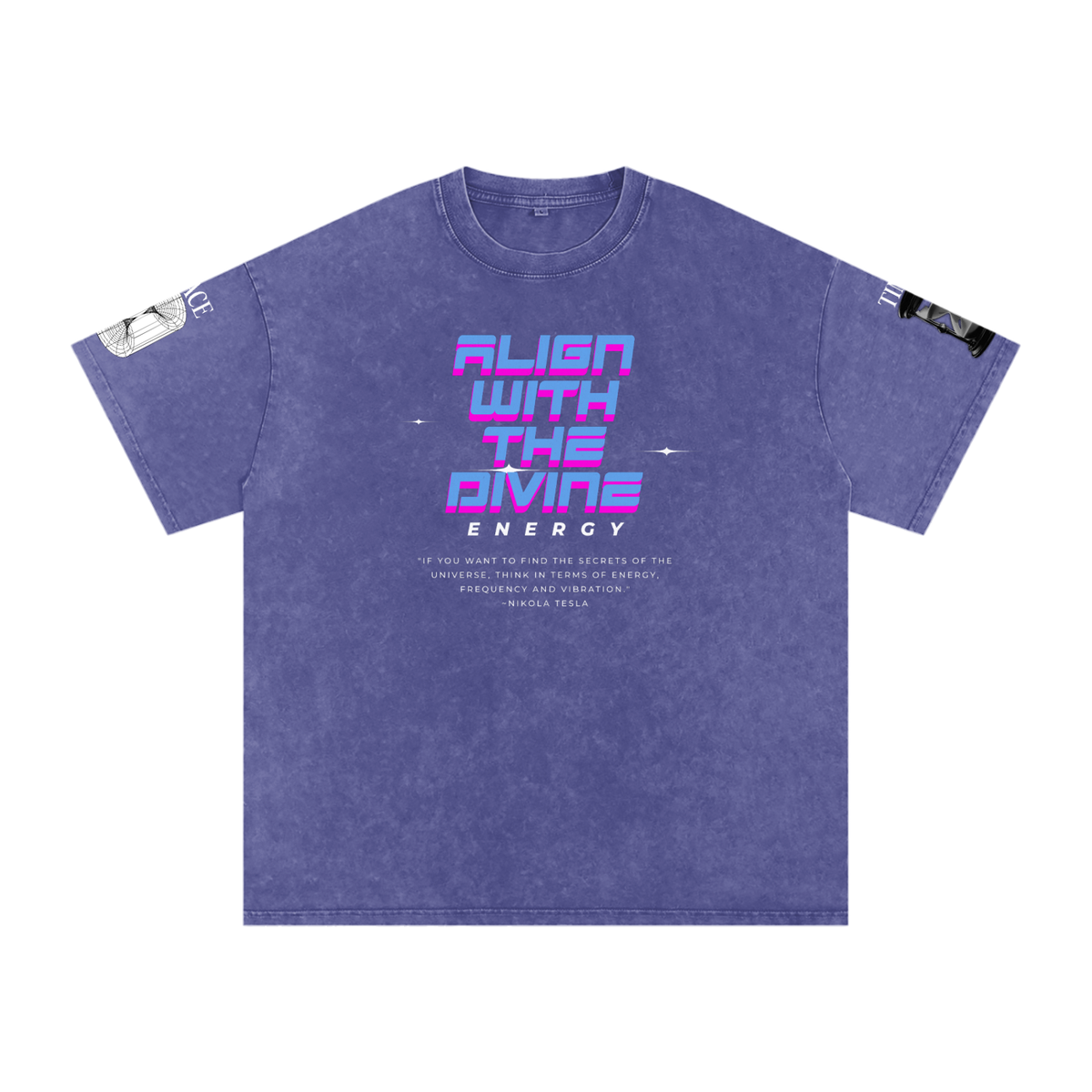 Snow Washed Oversized Cotton T-Shirt