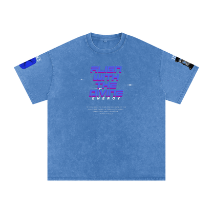 Snow Washed Oversized Cotton T-Shirt