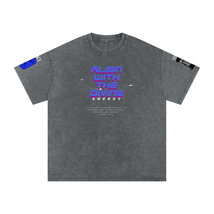Snow Washed Oversized Cotton T-Shirt