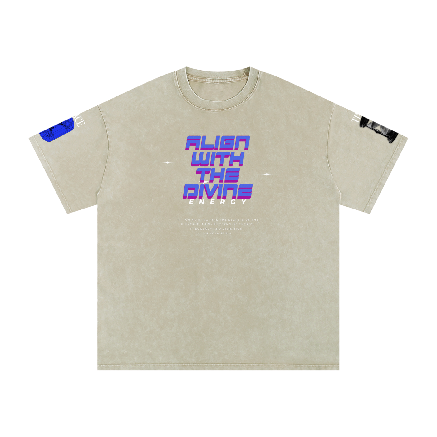Snow Washed Oversized Cotton T-Shirt