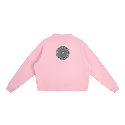 Essential Fleece Mock-Neck Crew Sweatshirt