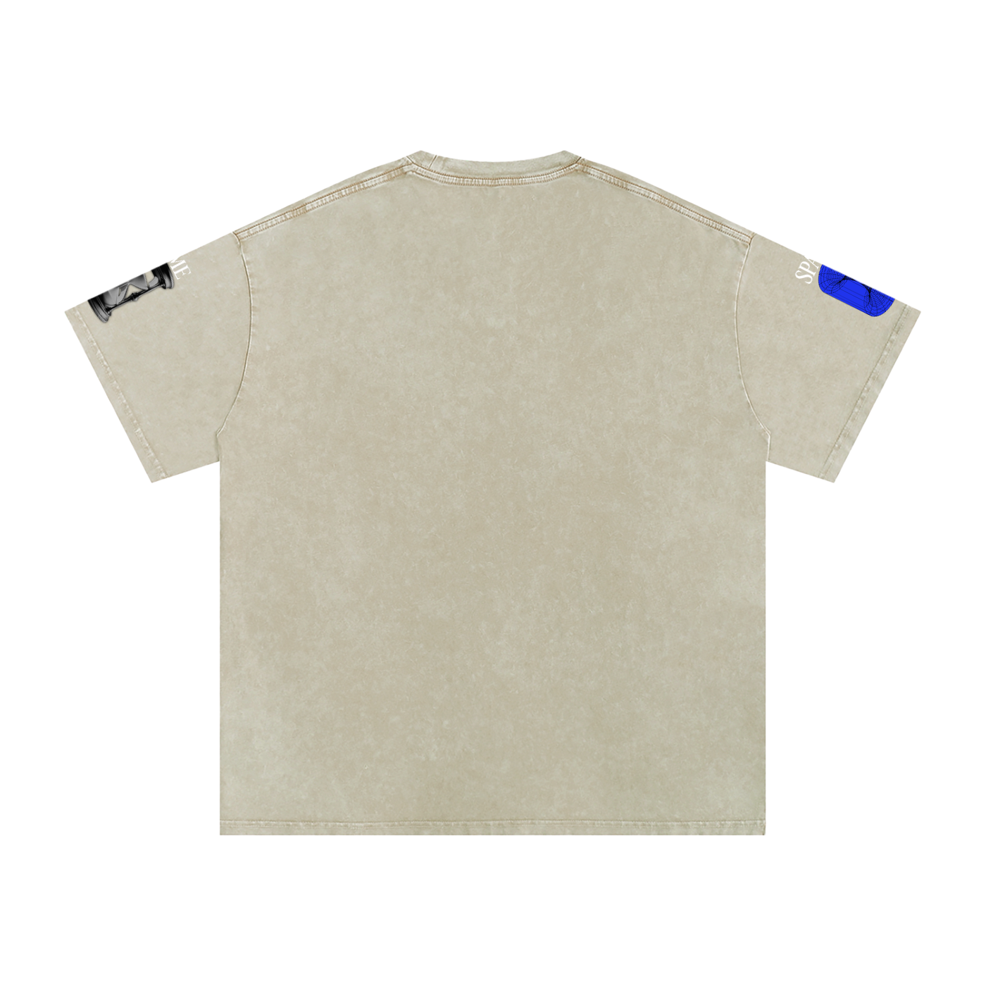 Snow Washed Oversized Cotton T-Shirt