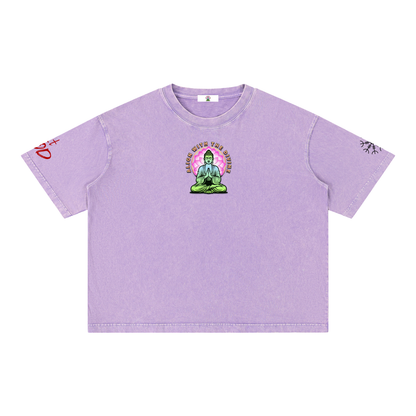 Mineral Wash Boxy Cotton T-Shirt
