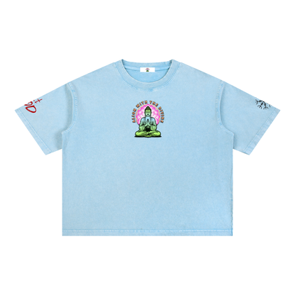 Mineral Wash Boxy Cotton T-Shirt
