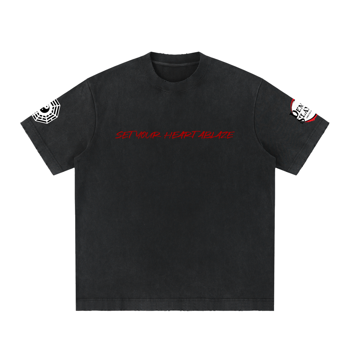 Heavyweight Vintage Washed Frayed T-Shirt