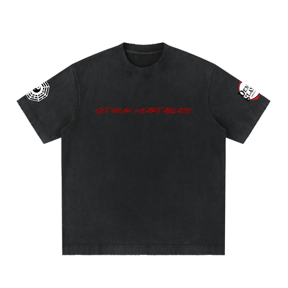 Heavyweight Vintage Washed Frayed T-Shirt