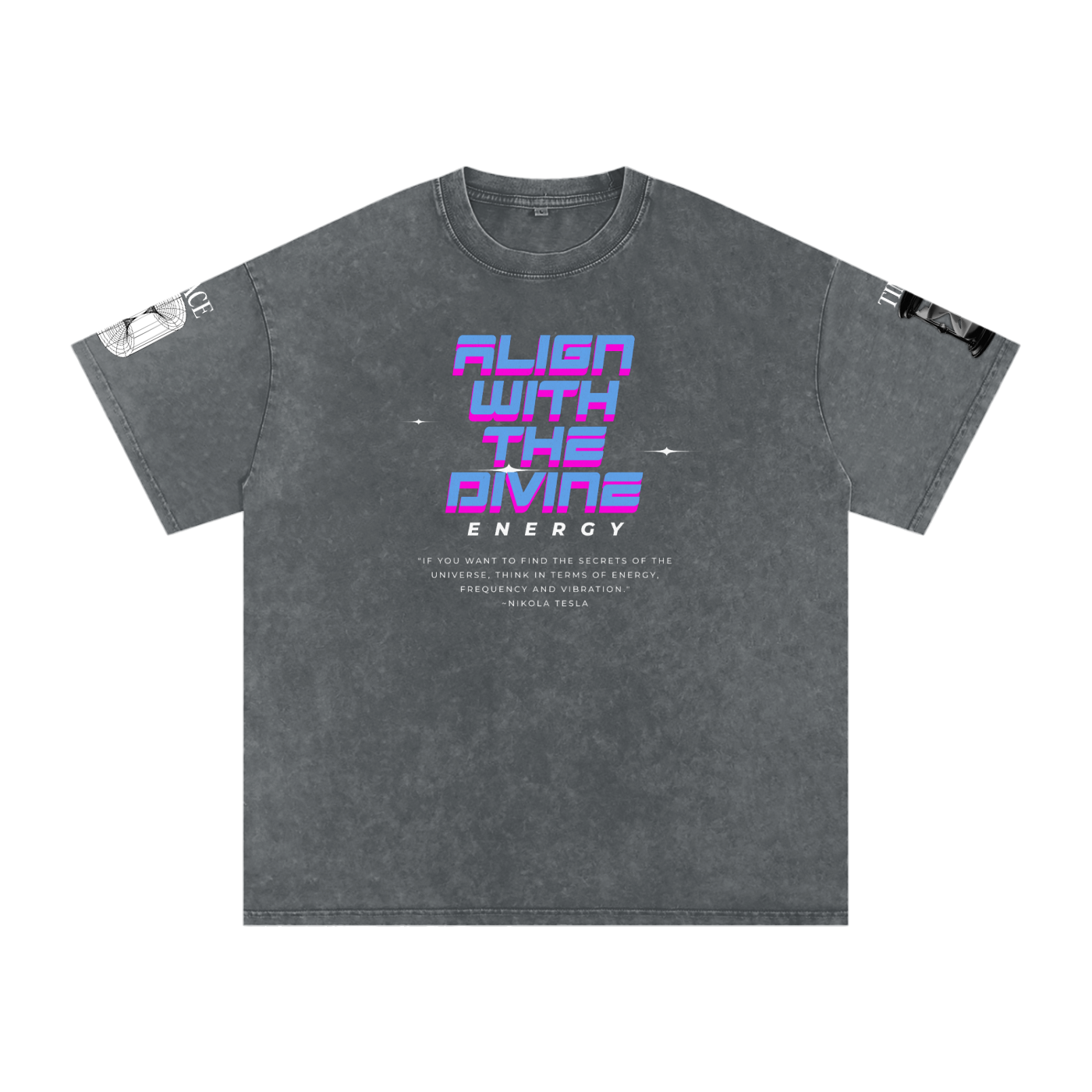 Snow Washed Oversized Cotton T-Shirt