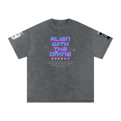 Snow Washed Oversized Cotton T-Shirt