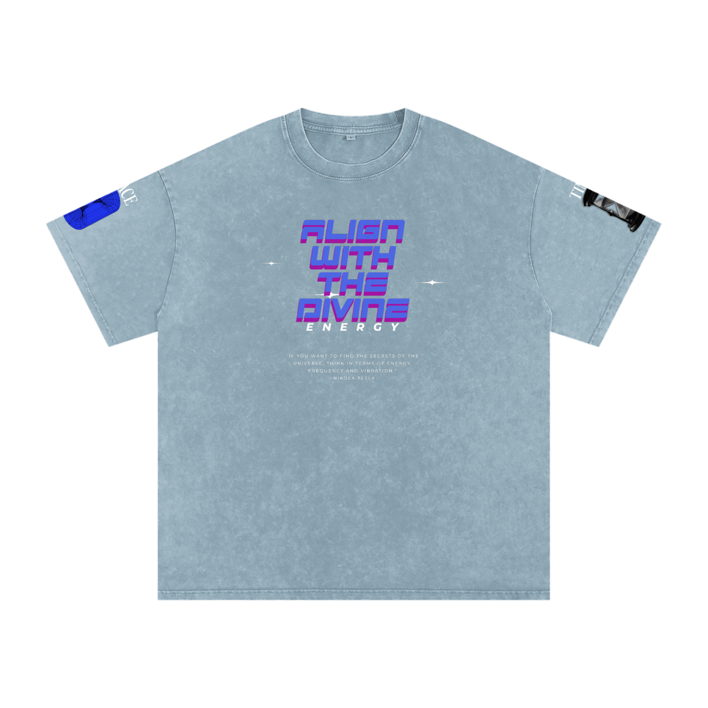 Snow Washed Oversized Cotton T-Shirt