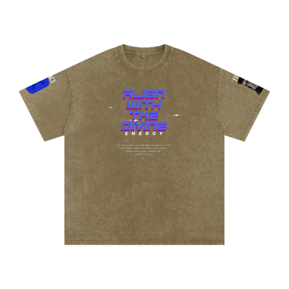 Snow Washed Oversized Cotton T-Shirt