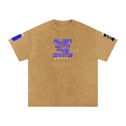 Snow Washed Oversized Cotton T-Shirt