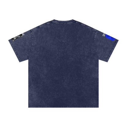 Snow Washed Oversized Cotton T-Shirt