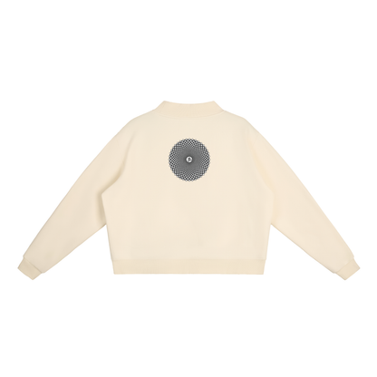 Essential Fleece Mock-Neck Crew Sweatshirt