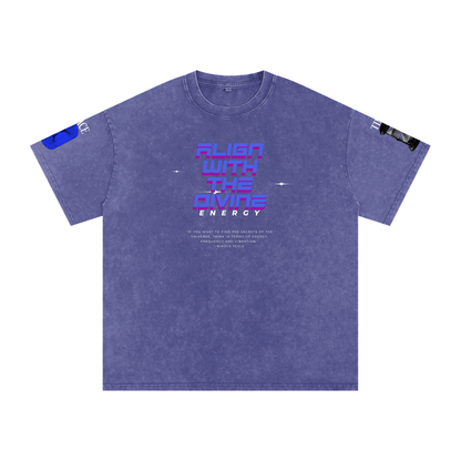 Snow Washed Oversized Cotton T-Shirt